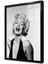 Marliyn Monroe Gülerken Çekilmiş Çerçeveli Cam Tablo 1