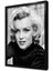 Marliyn Monroe Siyah Beyaz Çerçeveli Cam Tablo 1