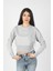 Düşük Kol Geniş Ribanalı 2 Iplik Sweatshirt Gri 3