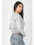Düşük Kol Geniş Ribanalı 2 Iplik Sweatshirt Gri 5