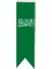Masaüstü Kırlangıç Yeşil Kelimei Tevhid Bayrağı - 8X30CM Çift Taraflı Saten Kumaş 1