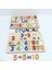 Eğitici Ahşap 3 Boyutlu Türkçe Harf Rakam Seti Bultak Puzzle 3
