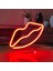 Dudak Neon LED Dekoratif Masa ve Gece Lambası 1