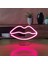 Dudak Neon LED Dekoratif Masa ve Gece Lambası 1