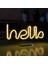 Hello Neon LED Dekoratif Masa ve Gece Lambası 1