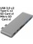 Polham Typc-E USB 3.0 Type-C Şarj USB Kart Reader Çoğaltıcı Hub 6in1 Sd Kart Okuyucu USB Çoğaltıcı 4