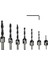 7 Adet 3-10MM Hss 5 Flüt Havşa Matkap Ucu Seti Marangoz Oyucu Ağaç Işleme Pah Ucu Freze Deliğı Ahşap Pres Seti Oyucu (Yurt Dışından) 1