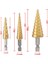 3-12MM 4-12MM 4-20MM Hss Düz Yiv Adım Matkap Ucu Seti Titanyum Kaplamalı Ahşap Metal Delik Kesici Çekirdek Matkap Ucu Seti (Yurt Dışından) 2