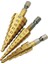 Hss Çelik Titanyum Kaplamalı Adım Matkap Uçları 3-12MM 4-12MM 4-20MM Adım Koni Kesme Aletleri Çelik Ahşap Metal Delme Güç Seti (Yurt Dışından) 1
