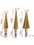 Hss Çelik Titanyum Kaplamalı Adım Matkap Uçları 3-12MM 4-12MM 4-20MM Adım Koni Kesme Aletleri Çelik Ahşap Metal Delme Güç Seti (Yurt Dışından) 3