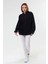 Kadın Oversize Lacivert Sweat 1