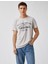 Erkek Slim Fit Kolej Baskılı Tişört 2