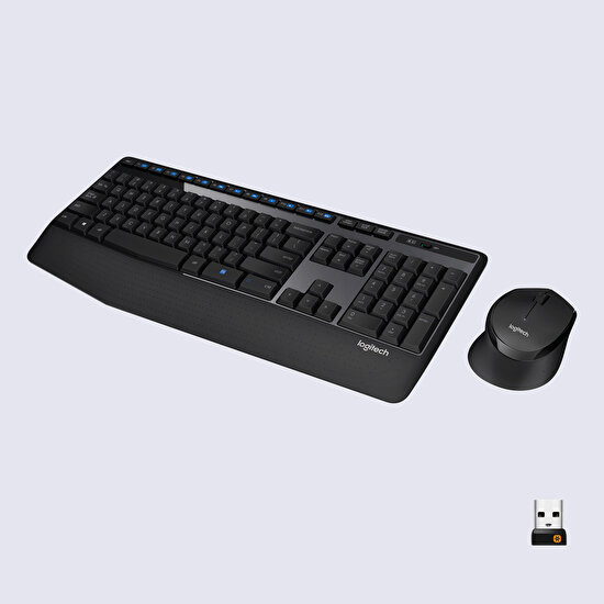 Logitech MK345 Kablosuz Türkçe Klavye Mouse Seti - Siyah
