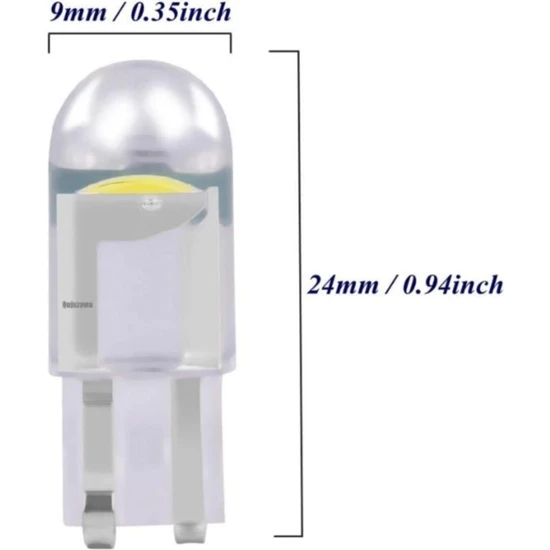 Gürler Oto Aksesuar T10 Yeni Nesil LED Ampül Park LED Plaka LED Tavan LED Beyaz 4 Ad