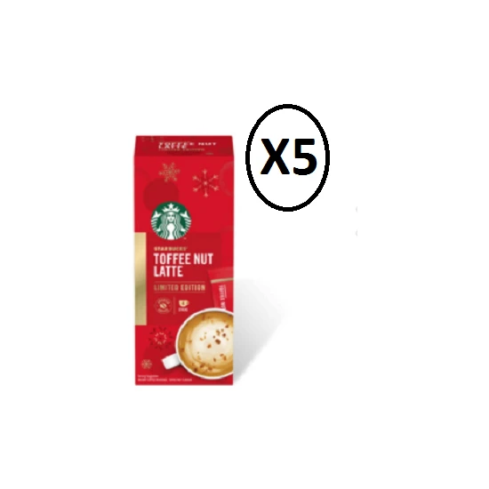 Starbucks Toffee Nut Latte Sınırlı Yeni Yıl Serisi Premium Kahve Karışımı 4x5 Kutu
