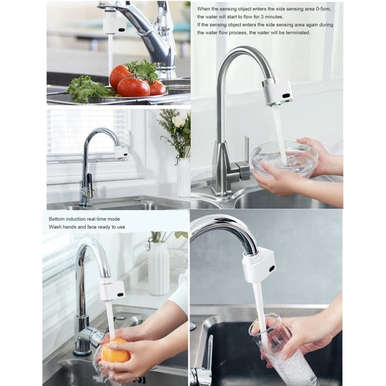 Xiaoda Otomatik Kızılötesi Sensörlü Akıllı Musluk Başlığı - Fiyatı