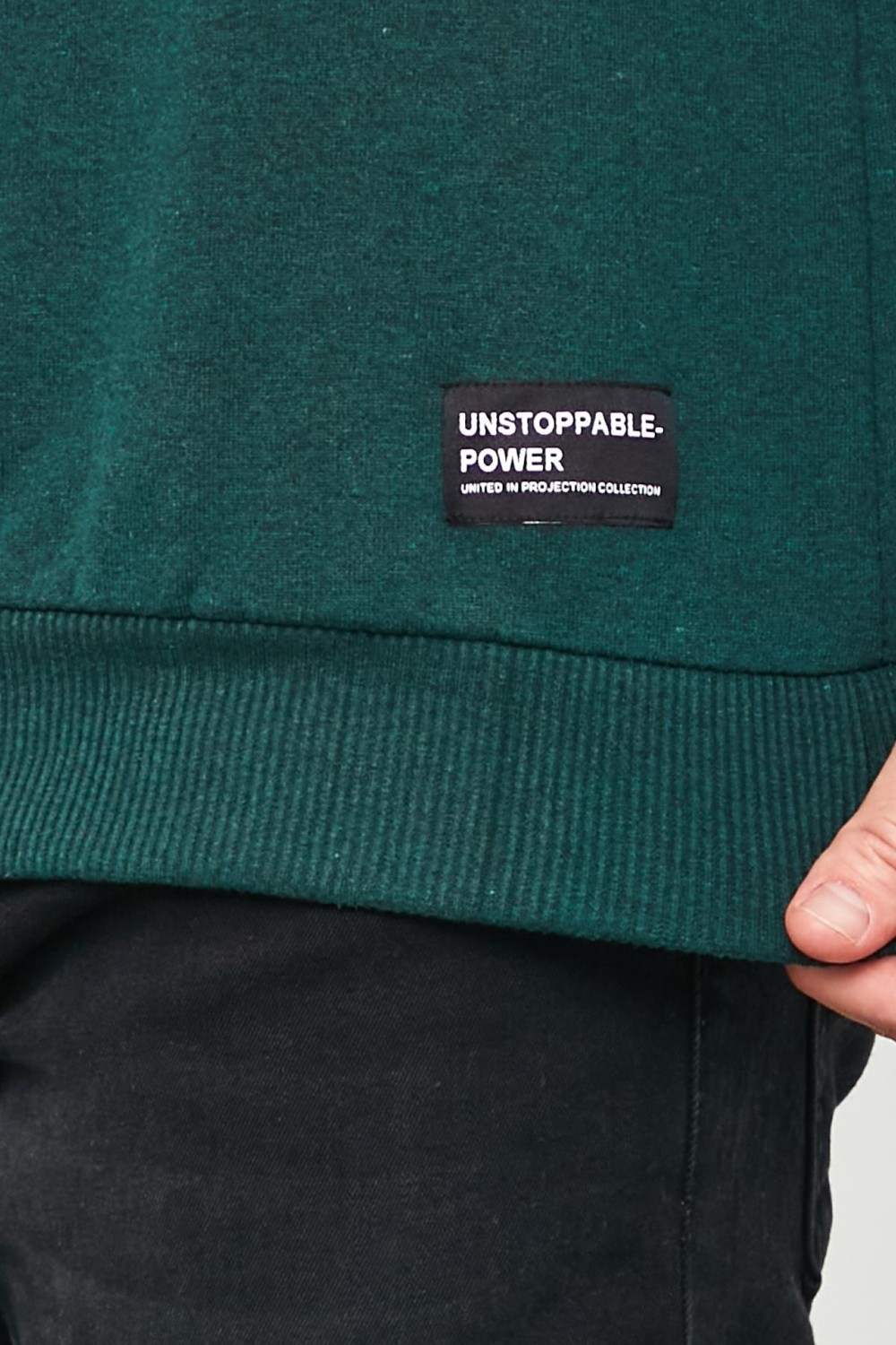 Mmetalic Siyah Erkek Kapüşonlu Kanguru Cepli Sweatshirt görsel 5