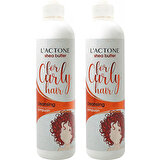 Lactone 2'Li Kıvırcık Saçlar Için Shea Yağı Krem Şampuan