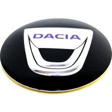 Behin Dizayn DACIA Jant Göbek Arması (Yapıştırma) (4Adet) (56mm)