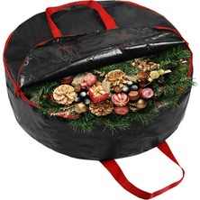 Kesoto Fermuarlı Saklama Kabı Çanta ve Paskalya Xmas Siyah 60X20CM Için Kolları (Yurt Dışından)