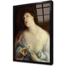Tablosan Guido Reni Cleopatra Çerçeveli Cam Tablo