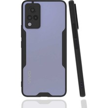 Caseart Vivo V21 Kılıf Kamera Korumalı Colorful Kapak - Siyah