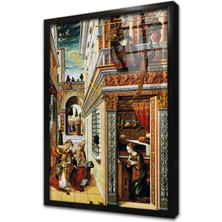 Tablosan Carlo Crivelli Çerçeveli Cam Tablo
