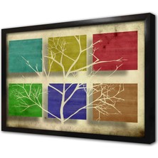 Tablosan Dal Görse Çerçeveli Mdf Tablo