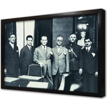 Tablosan Atatürk Iş Bankası Genel Merkezinde Çerçeveli Mdf Tablo