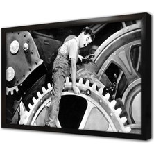 Tablosan Charlie Chaplin Çerçeveli Mdf Tablo