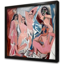 Tablosan Avignonlu Kadınlar Pablo Picasso Çerçeveli Mdf Tablo
