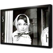 Tablosan Audrey Hepburn Çerçeveli Mdf Tablo