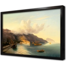 Tablosan Bulutlu Gök Yüzü Çerçeveli Mdf Tablo
