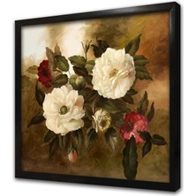 Tablosan Çiçek Çerçeveli Mdf Tablo