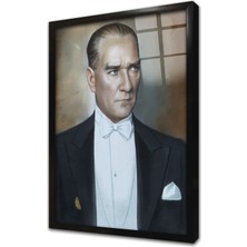 Tablosan Atatürk Çerçeveli Cam Tablo