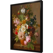 Tablosan Çiçekler Çerçeveli Mdf Tablo
