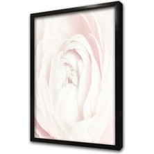 Tablosan Beyaz Gül Çerçeveli Mdf Tablo