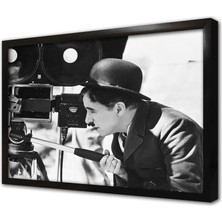 Tablosan Charlie Chaplin Çerçeveli Mdf Tablo