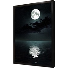 Tablosan Dolunay Çerçeveli Mdf Tablo