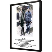 Tablosan Çanakkale Askerleri Çerçeveli Mdf Tablo