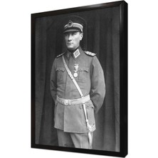Tablosan Baş Komutan Atatürk Çerçeveli Mdf Tablo