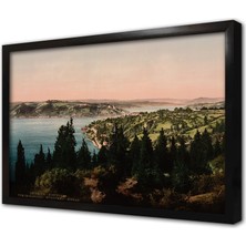 Tablosan Eski Istanbul Çerçeveli Mdf Tablo