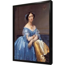 Tablosan Broglie Prensesi Çerçeveli Mdf Tablo