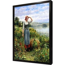 Tablosan Çiçek Tarlası D R Knight Çerçeveli Mdf Tablo