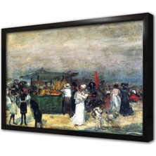 Tablosan Fruit Stand Coney Island Çerçeveli Mdf Tablo