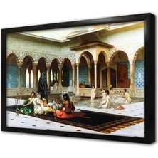 Tablosan Batının Doğuyu Batılı Bir Gözle Algılaması Çerçeveli Mdf Tablo