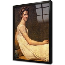 Tablosan Madama Recamier Çerçeveli Cam Tablo