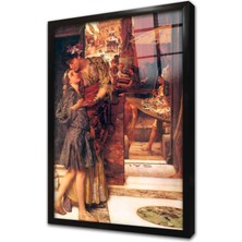 Tablosan Kadın Çerçeveli Cam Tablo