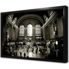 Tablosan New York Grand Central Terminal Çerçeveli Mdf Tablo