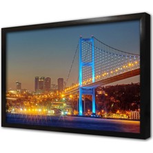 Tablosan Istanbul Boğaz Köprüsü Çerçeveli Mdf Tablo